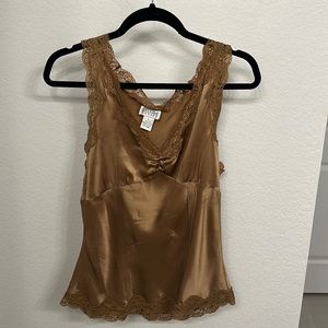 Vintage silk tank top